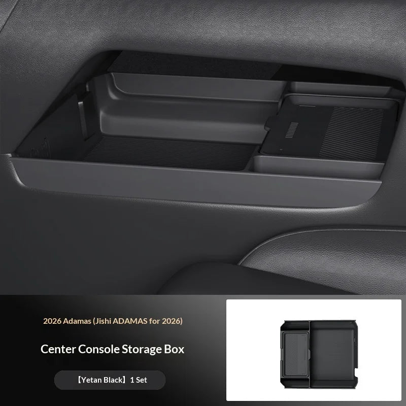 For 2026 ROX ADAMAS Under Console Storage Box Multifunctional Glasses Organizer Car Interior Modified Accessories