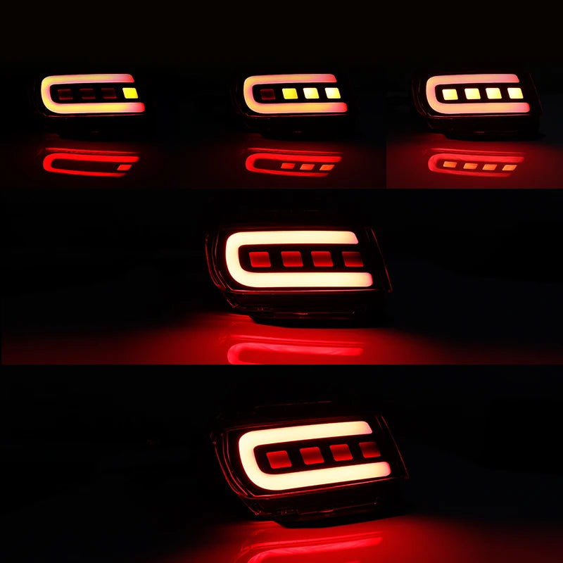 For Toyota Land Cruiser Prado 150 LC150 FJ150 GRJ150 2010 - 2020 Rear Bumper Reflector LED Car Tail Lamp Brake Turn Signal Light
