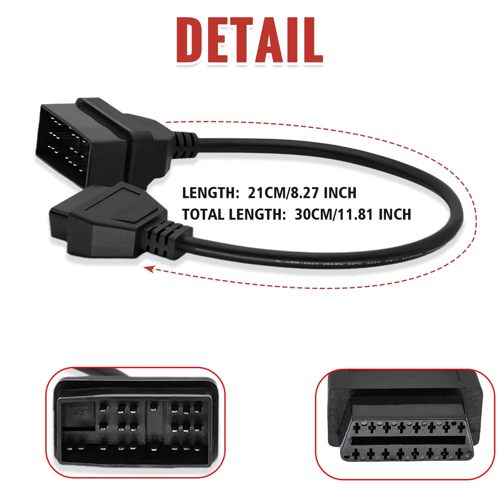 22Pin إلى OBD2 لموصل تشخيص تويوتا DLC محول OBD إلى OBD2 لسيارات لاند كروزر/كارينا/كامري/كراون تشخيص K-Line ذو 22 سنًا