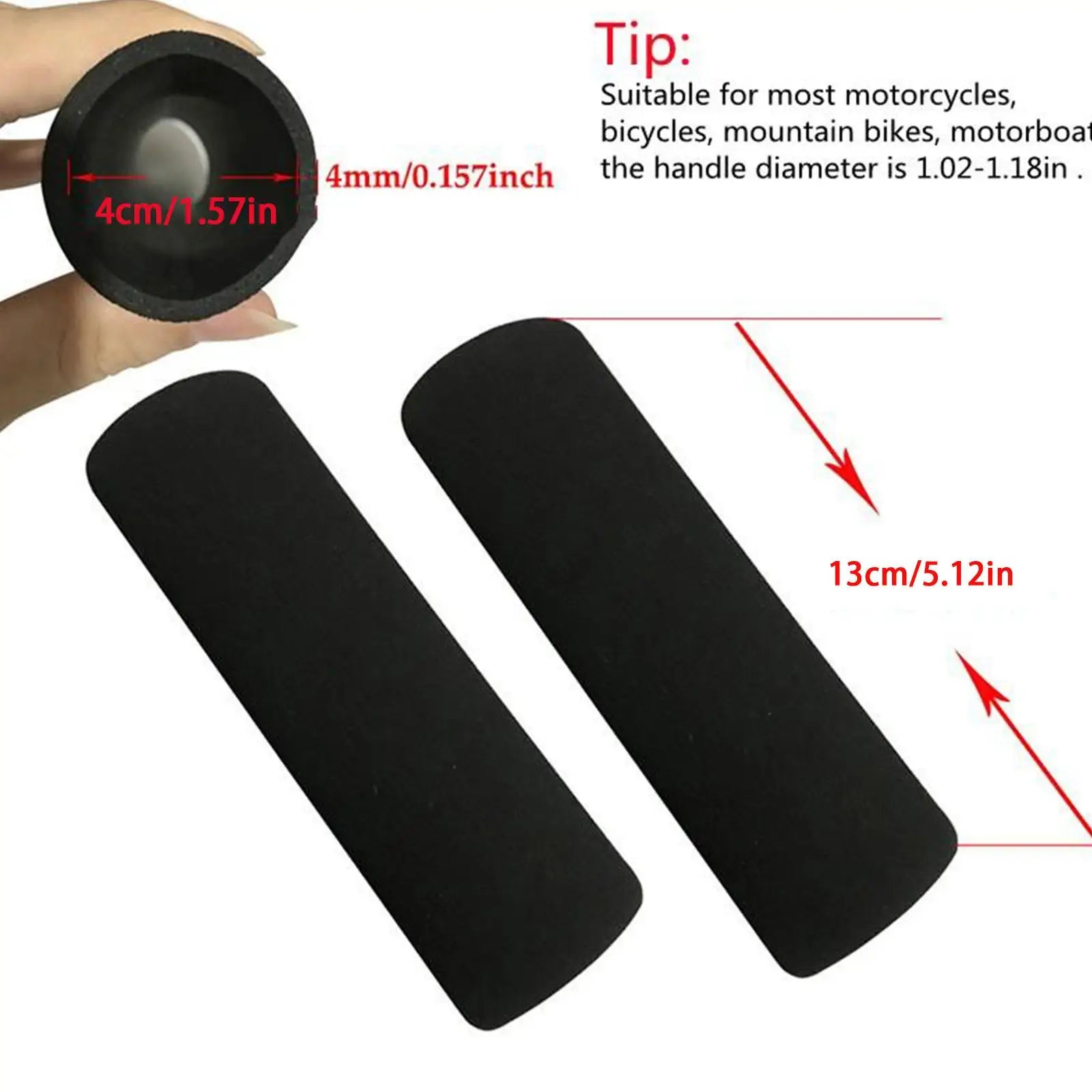 Foam Motorcycle Handle Grip Cover For BMW R1200GS R1250GS GS R 1200 1250 GS Adventure F650GS Slip On Anti-Slip Handlebar Cover
