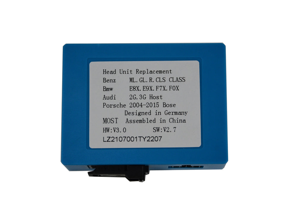 For BMW e8x e9x e7x e0x fiber recorder car aux optical fiber decider most box Mercedes ML GL r CLS class Porsche Audi 2g 3G