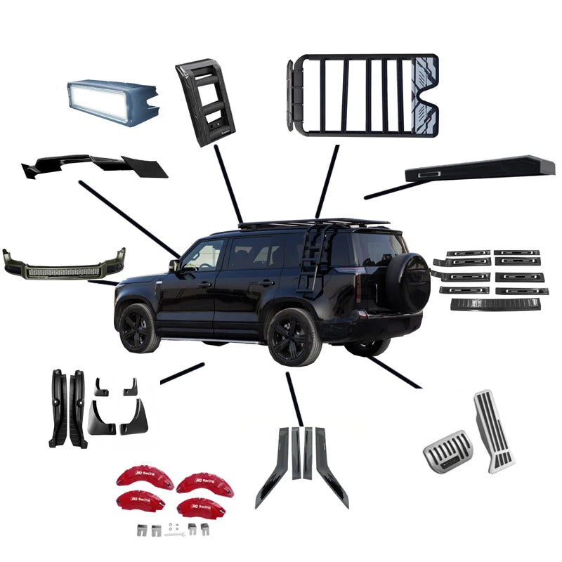 For Rox01 Automotive Outdoor Off-Road Accessories Roof Rack Fender Liner Car Spotlight Ladder Grille For Rox 01 Car Accessories