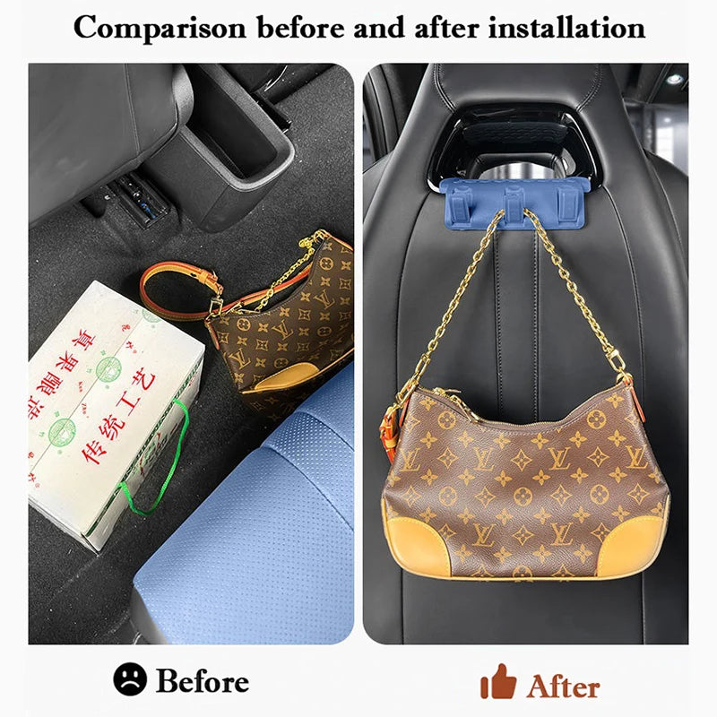 For BYD Seagull Dolphin Mini Surf Multifunctional Seat Back Rest Hook Hidden Storage Hooks Car Interior Organizer Accessories