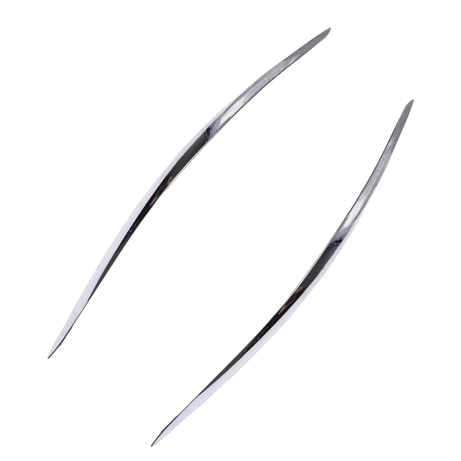 for 2007-2009 W211 Mercedes Benz E320 E350 E550, E63 AMG Front Rear Bumper Chrome Strip Trim 2118852321 2118852721 2118850221