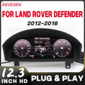 12.3" Digital Instrument Cluster for Land Rover Defender 2012-2016 Full LCD Dashboard Virtual Cockpit Speedometer Retrofit Kit