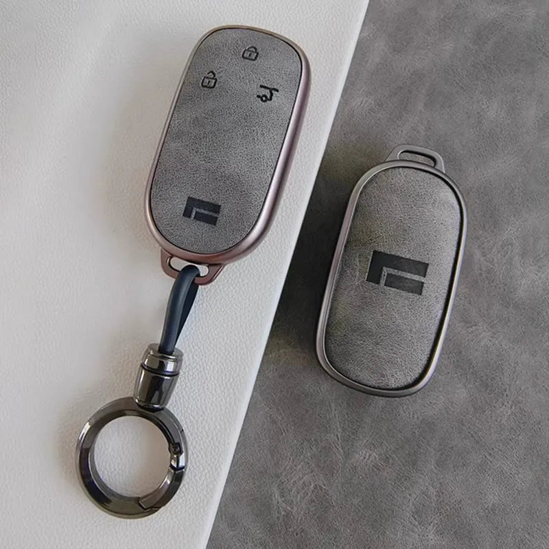 Customized TPU Car Key Case Cover Holder Key Shell Buckle For Geely ROX 01 2024