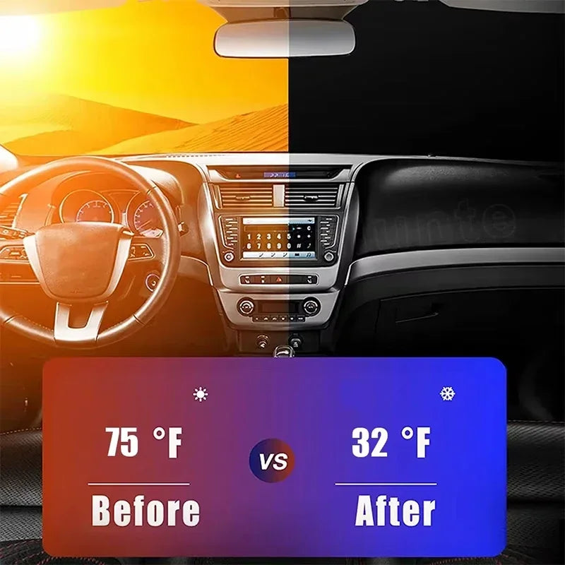 Car Sun Visor Windshield Sunshade Heat Insulation Summer Cooling Auto Accessories Physical Cooling