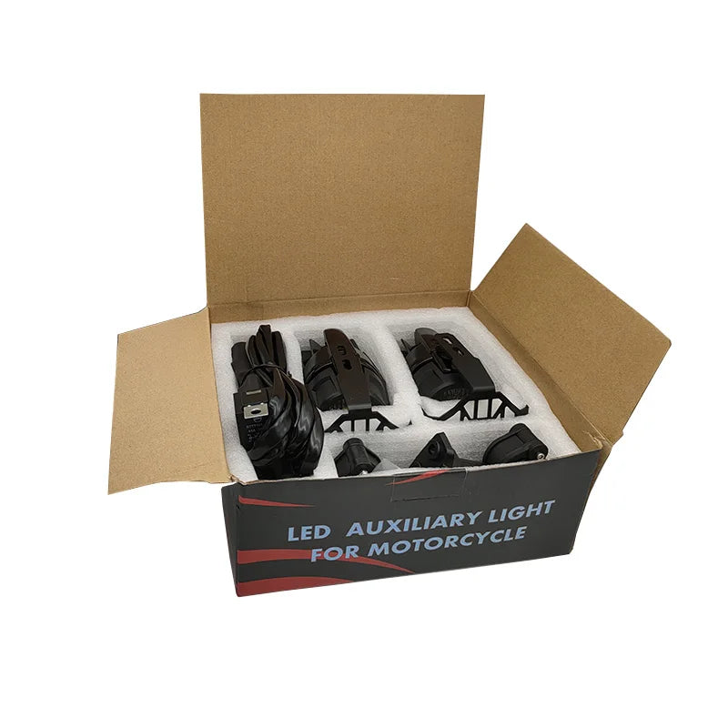 Motorcycle LED Auxiliary Lights Spot Driving Fog Light For Benelli TRK502 TRK502x For Yamaha FJR1300 MT 09 07 For Honda CRF1000L