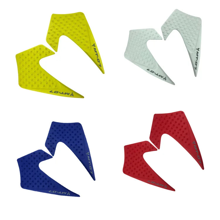For YAMAHA MT-07 FZ07 2013-2017 Motorcycle Accesorios Rubber Side Fuel Stickers Anti Slip Fuel Tank Pad