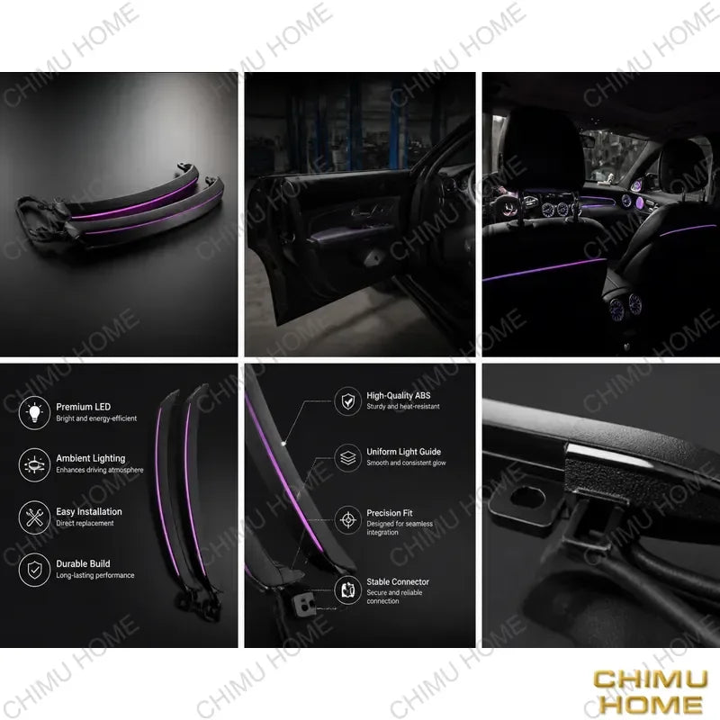 【CHIMU HOME】 RGB LED Ambient Interior Light for for Mercedes-Benz C Class W205 X253 C200L 2015 2016 2017 2018 Car Dashboard