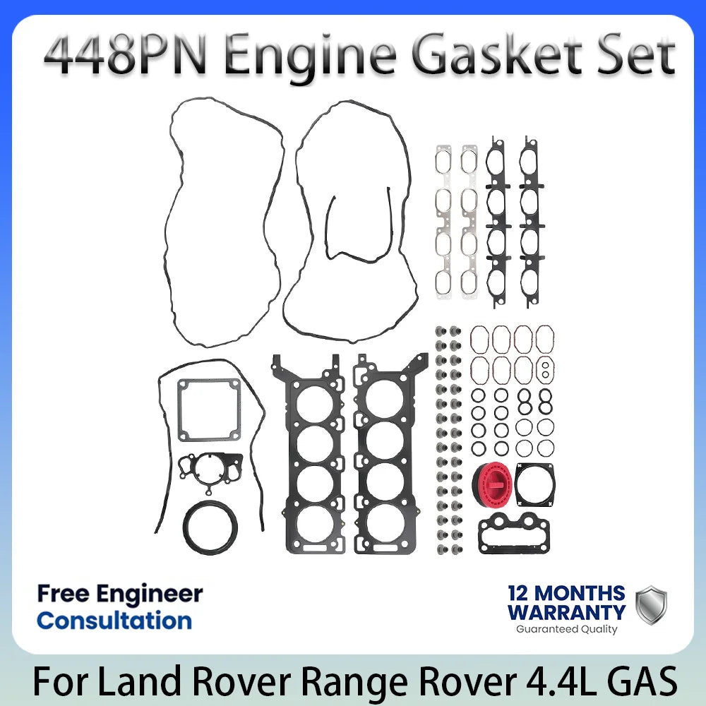 طقم إصلاح حشية كامل OE LR006645 لمحرك لاند روفر 448PN 4.4L 4.4 L T V8 غاز قطع غيار تبديل حشية تجديد المحرك 05-13