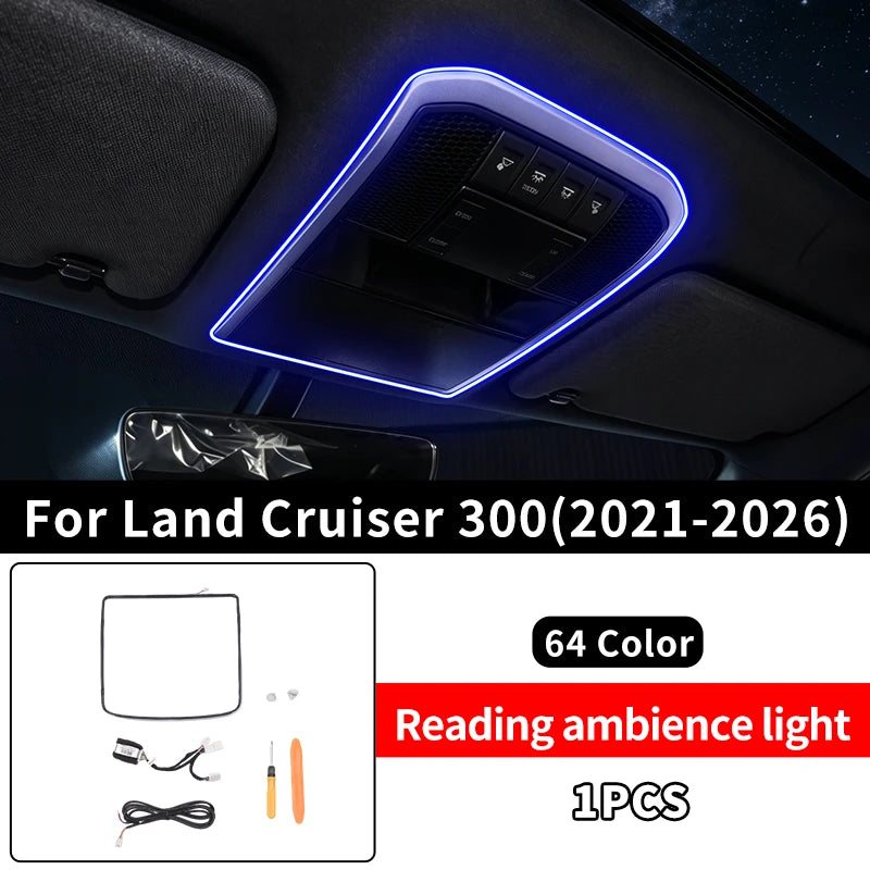 For 2021-2026 2022 2023 2024 Toyota Land Cruiser 300 LC300 Car Interior Roof Ambient Light Strip Decorative LED Atmosphere Lamp