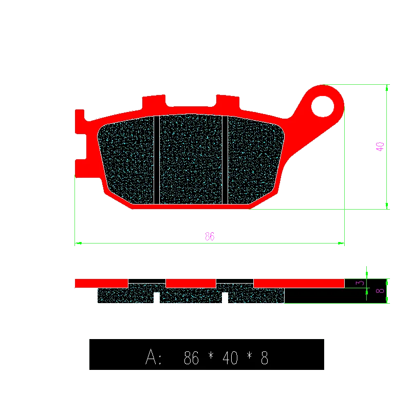 Ceramic Front Rear Brake Pads for Honda CRF1000 CRF 1000 Africa Twin LAG 2016-2020 CRF 1100 CRF1100 Adventure Sport ES 2019-2021
