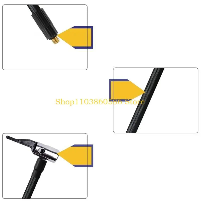 242A Tire Inflator Hose Tyre Hose Portable Air Compressor Pipe for Car Motorbike