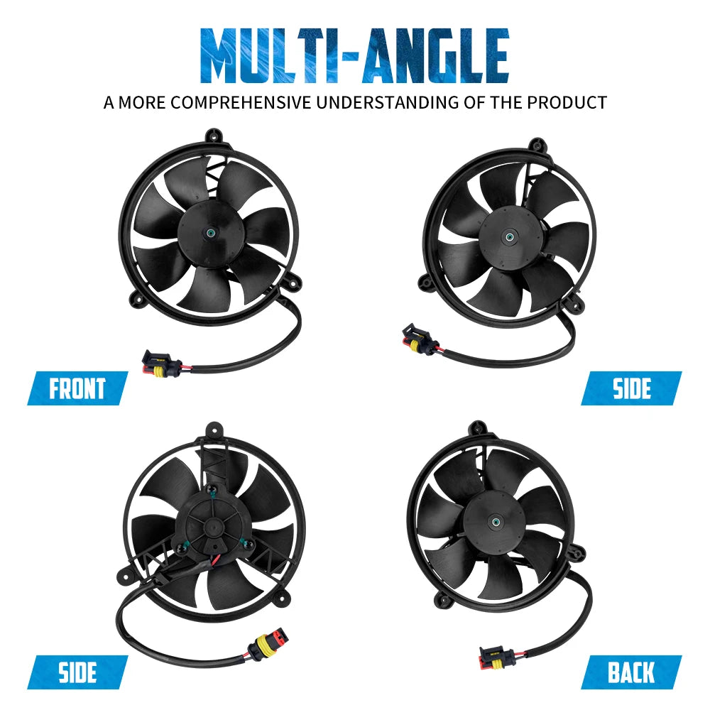 Motorcycle Radiator Fan Left Right Engine Cooler Cooling CoolFlow Fans Black Plastic For Panigale V4 2018-2021 2019 Accessories