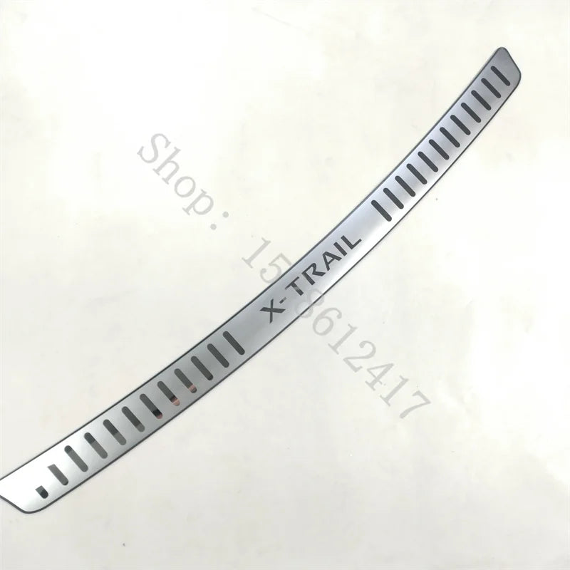 For NISSAN X-TRAIL X TRAIL t32 2014~2020 Stainless Rear Bumper Protector Sill Trunk Tread Plate cover Trim Car Accessories