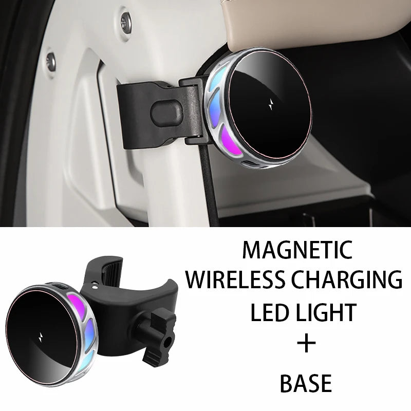 For BYD Denza B5 8 Leopard Car Phone Holder Leopard 5 8 Gravity Magnetic Navigation Mount 360° Adjustable Car Accessory