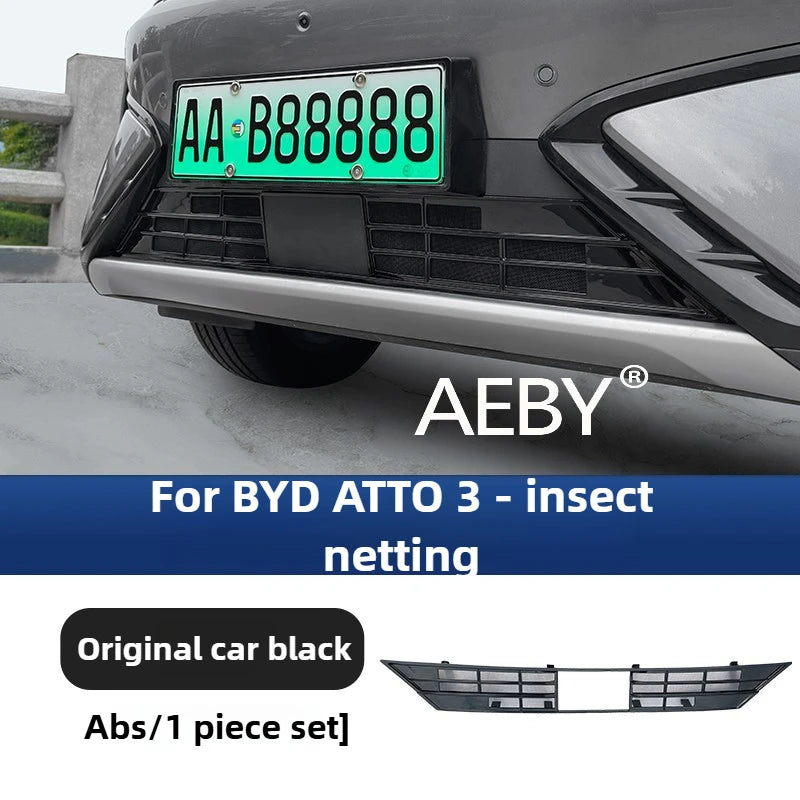 AEBY For BYD ATTO 3 Smart Driving Edition 2022-2025 Condenser Radiator Guard Protection,Front Radiator Guard Cover,Debris Guard