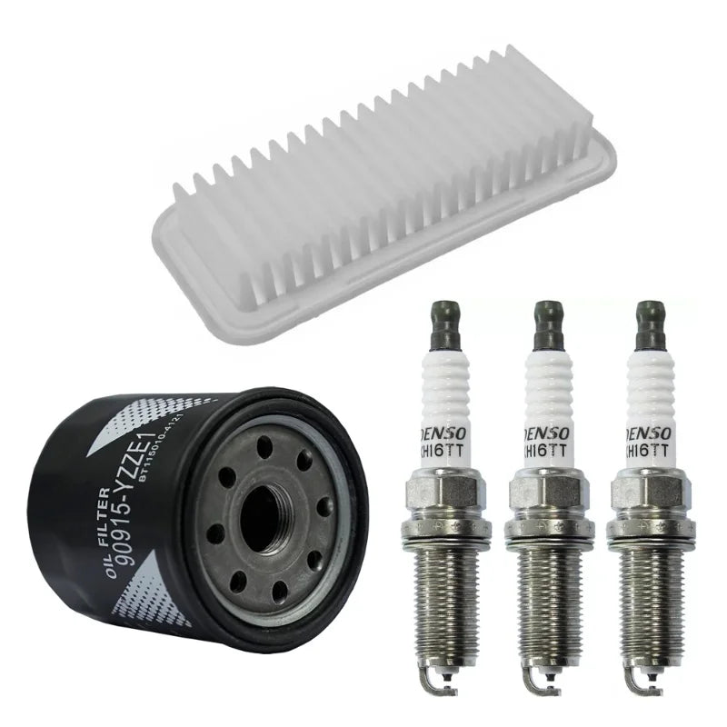 Car Oil Filter&Air Filter&Spark Plug  For Citroen C1 Peugeot 107 108 Toyota Aygo 1.0 2005-2014 Durable Automotive Parts