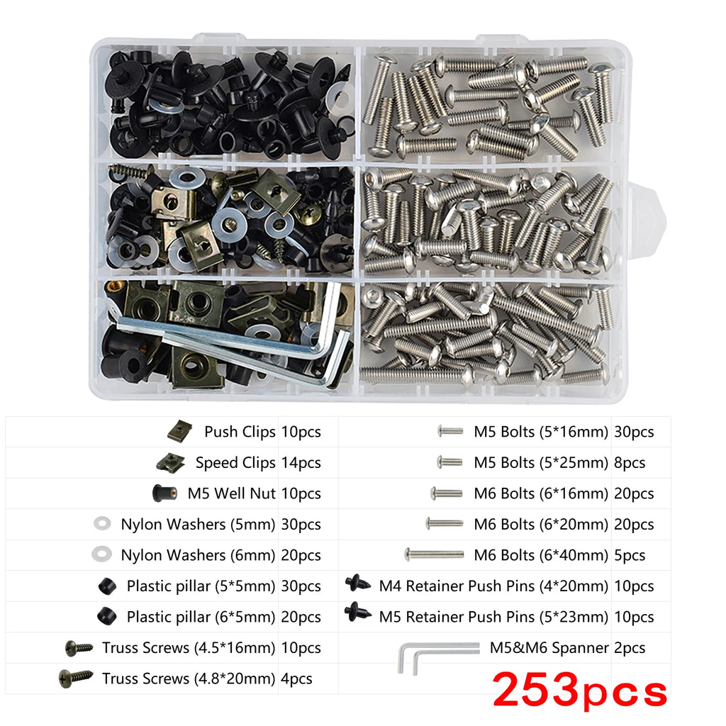 Steel Bodywork Fairing Bolts for Ducati Monster S2R S4R 900 1100 Multistrada 1000 1100 1200 1198 S 1199 Panigale Streetfighter