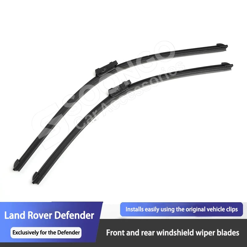 For Land Rover Defender 90 110 130 2020-2026 Car Front Rear Wiper Blades OEM-Style Direct Fit Squeak-Free Windshield Wipers