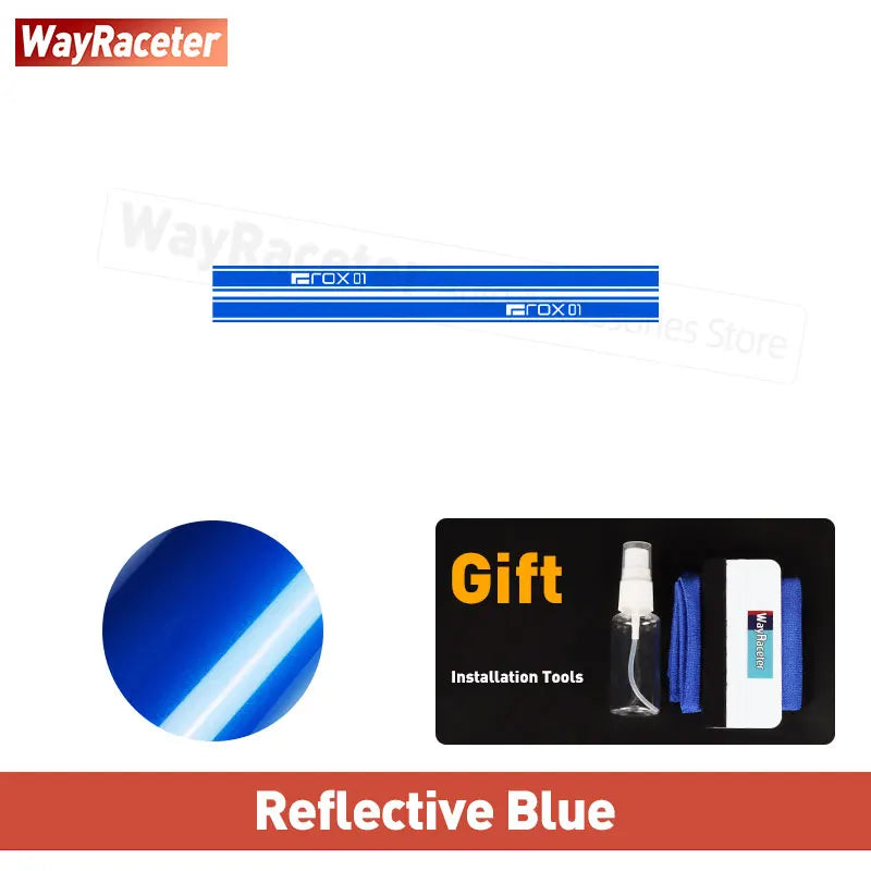 2 Pcs/Set Door Side Stripes Sticker Carbon Fiber Vinyl Decal For Polestones 01 ROX 01 2025 2026 2023 2024 Accessories