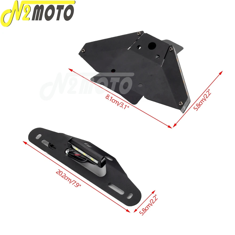 LED Turn Signals License Plate Holder Tail Tidy Fender Eliminator Kit For Ducati Panigale Streetfighter V4 R S V2 V4S 2018-2022
