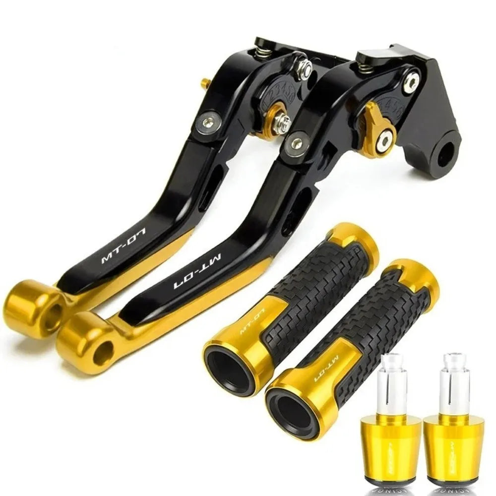 Motorcycle CNC Adjustable Folding Extendable Brake Clutch Levers Handle For Yamaha MT-07 FZ-07 MT 07 FZ07 MT07 FZ 07 2014-2025