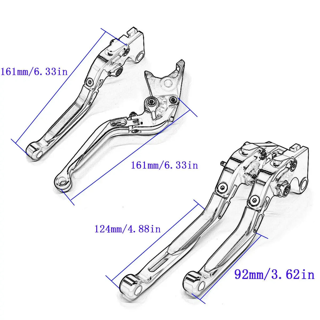 Module Motor Fold Extend Brake Clutch Lever For Aprilia RSV MILLE/R Kawasaki H2/H2R MVAGUSTA F4 RR/RC Ducati Panigale 899 959 V4