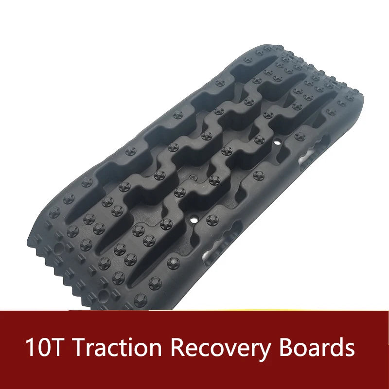 10T Traction Recovery Boards Traction Recovery Boards with Built-in Jack Base for Off-Road Overlanding, Sand, Snow & Mud Escape