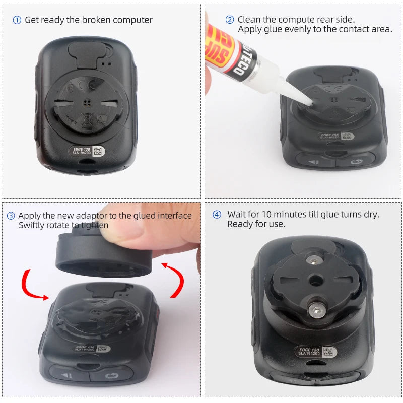 Bicycle Speedometer Mount Bracket Fixed Base Accessories for Garmin Bike Front Light Convex Male Buckle Replacement Repair Parts