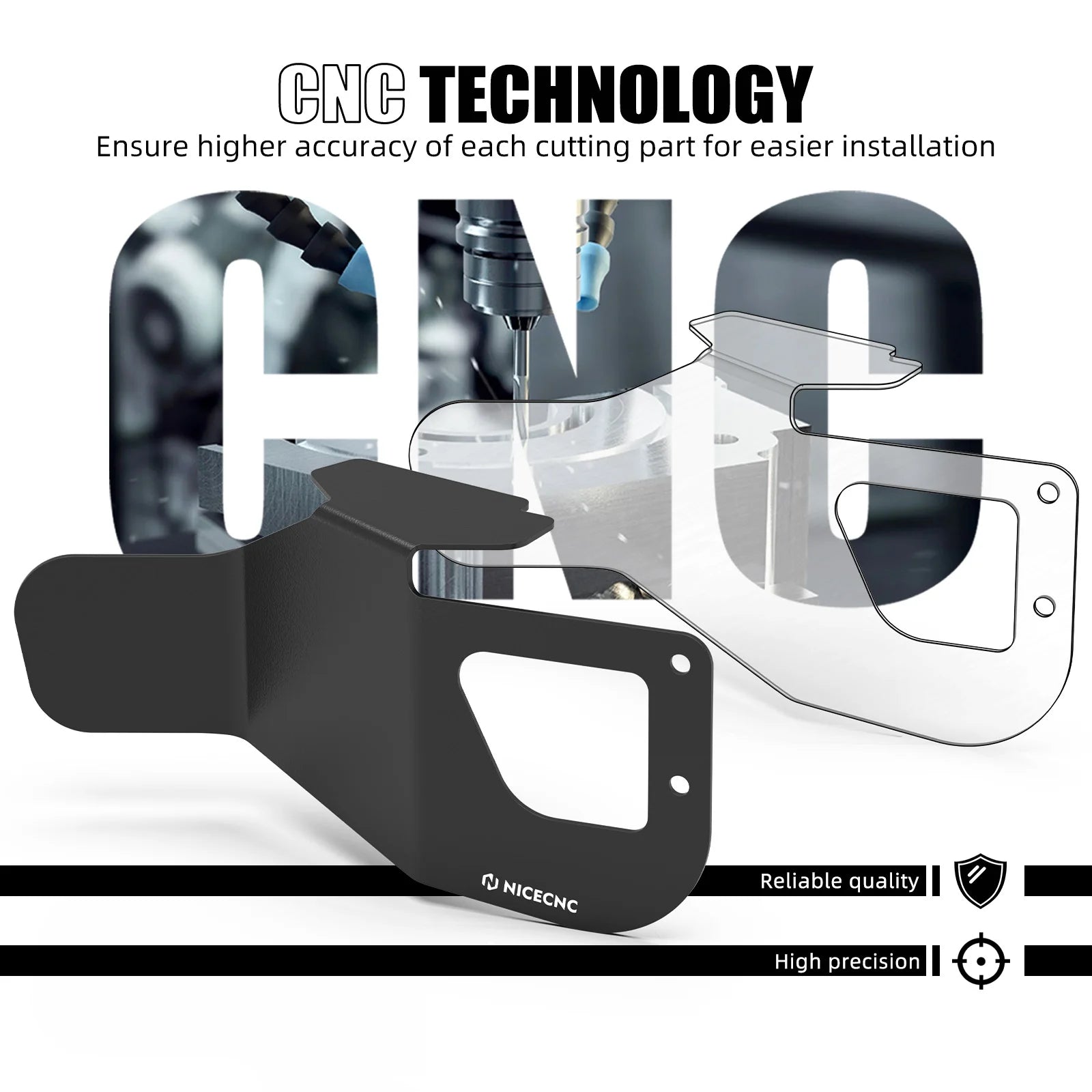 NICECNC Motorcycle Anti-heat Spoiler Exhaust Flap Cover For BMW R1250GS 2019-2023 R 1250 GS R 1250GS R1250 GS 2023 2022 2021