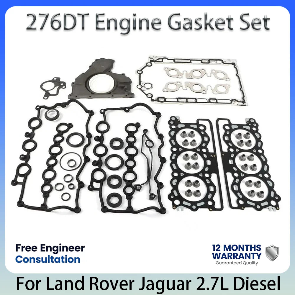 طقم حشيات كامل OE LR013043 لسيارات لاند روفر جاكوار 276DT 2.7L 2.7 L T V6 محرك ديزل قطع غيار إصلاح شاملة 2006-2017