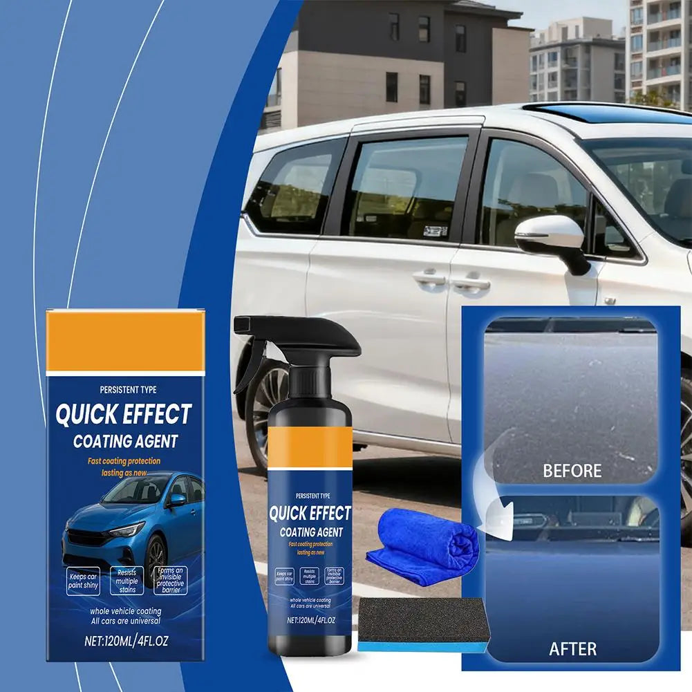 Automotive Paint Coating Agent Spray 120ml Ceramic Shine Liquid Polish Nano Protection Shield for Car Exterior Care Tools 1/5PCS