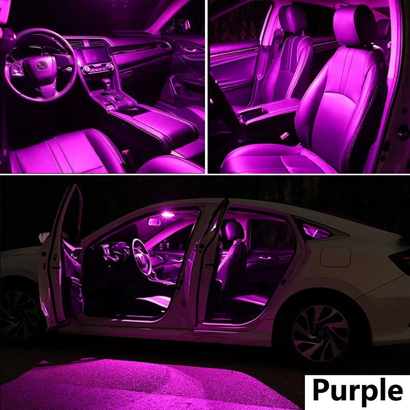 11Pcs Car Bulbs Kit For Nissan Qashqai J11 2014 2015 2016 2017 2018 2019 2020 Interior LED Reading Map Light License Plate Lamp