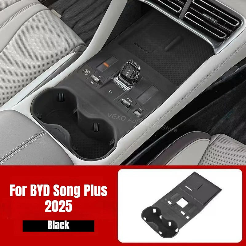 For BYD Song Plus DM-i EV 2021-2024 2025 Armrest Box Pad Silicone Center Console Wireless Charging Gear Shift Cover Accessories