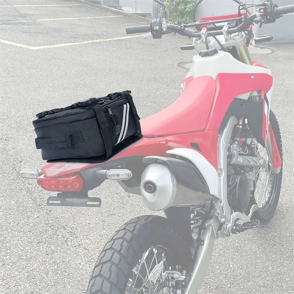 Motorcycle Rear Fender Tail Bag Dirt Bike Enduro Tool Roll Bags Universal for Adventure Off Road Bike Motocross Dual Sport Bag