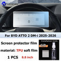 For BYD ATTO 2 DM-i 2025-2026 Car Interior Matte Screen Protector Console GPS Navigation LCD Screene TPU Film Scratch Resistant