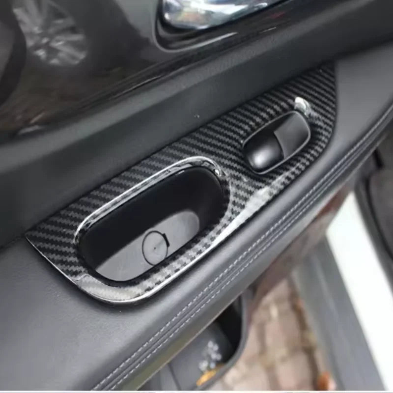 LHD Car Gear Shift Knob Sticker Panel Frame Trim Cover For Nissan X-Trail T32 Rogue 2014 -2020 Accessories