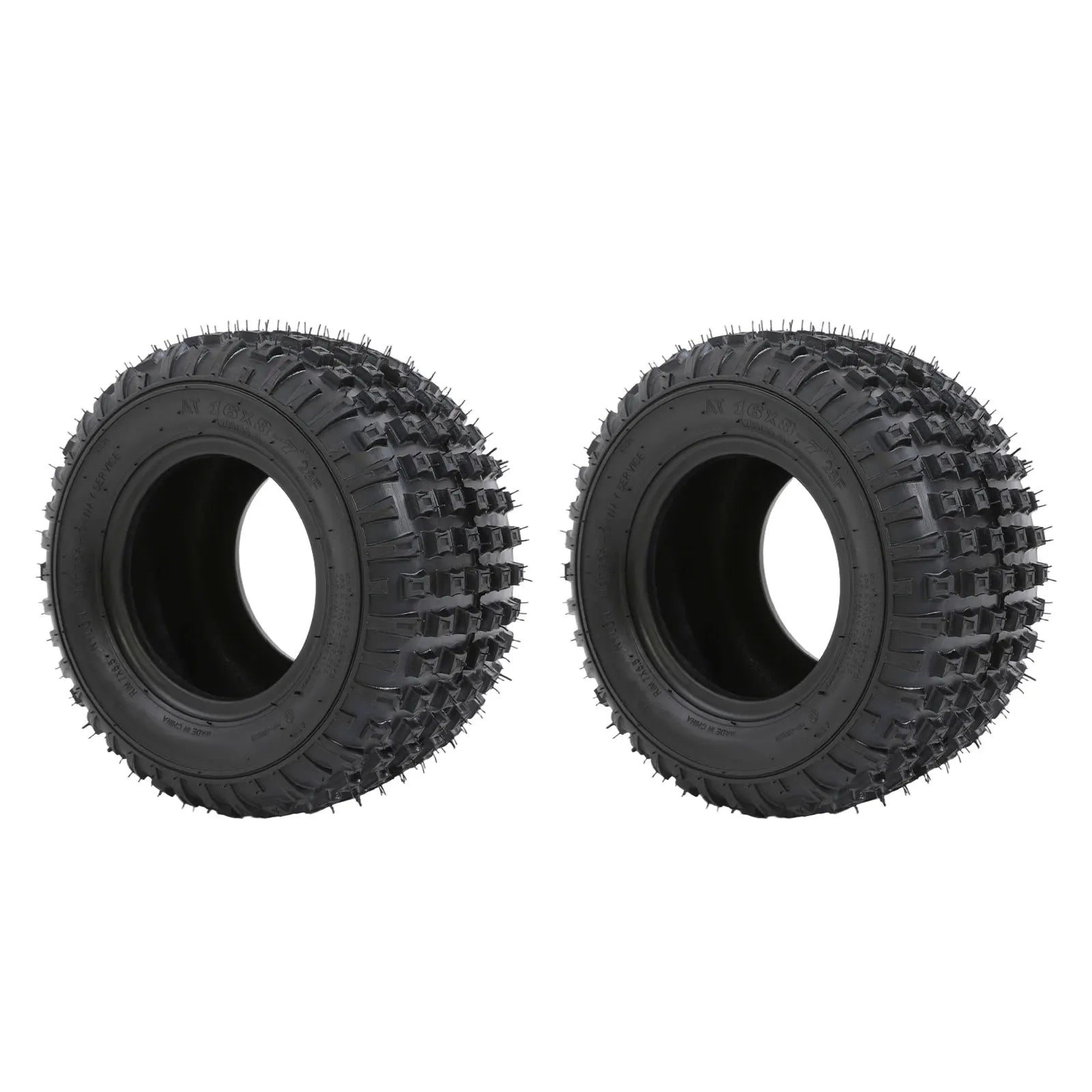16x8-7 ATV Outer Tires Set for Small ATV Go Kart Mini Quad Bike Snowmobile Parts| 2pcs Tires Set