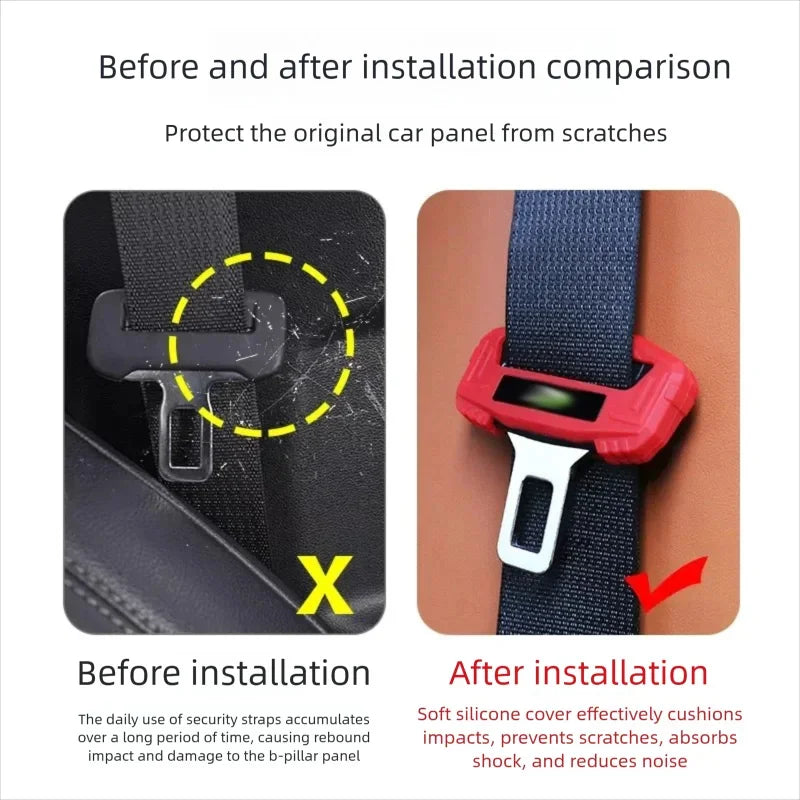 For BAIC JISHI Polestone 01 ROX 01 2024 2025 2026 Car Seatbelt buckle Cover Anti-collision protection Interior Car Accessories
