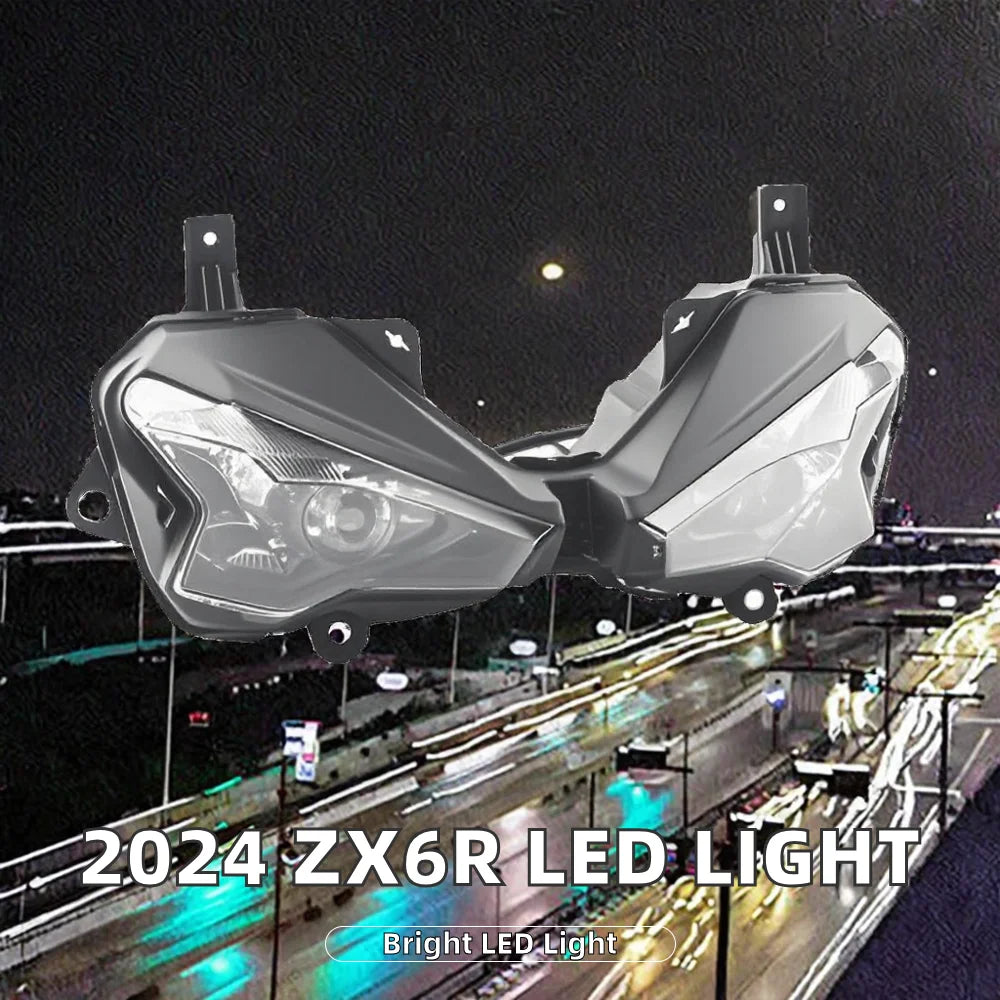 Kawasaki Ninja 500 Huatai BS800 LED Headlight 2024 2025 ZX6r Models Front Motorcycle Lighting System Replacement 1 Year Warranty