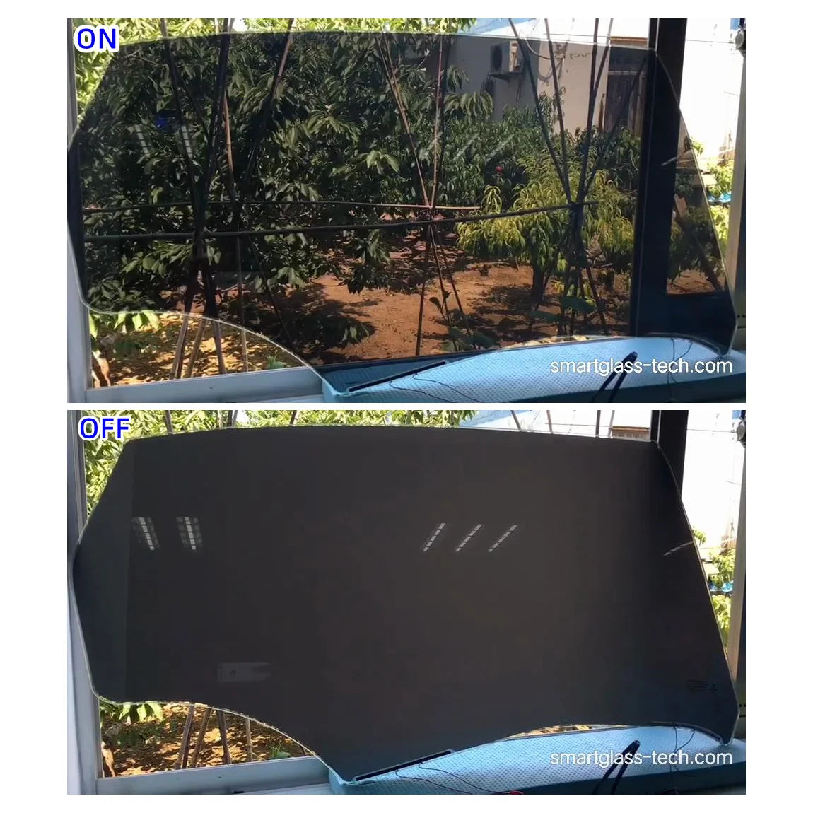 RS PDLC Tint Smart Control Car Window Film 0.12mm Ultra-thin Self-Adhesive Explosion-Proof Modern Decorative Remote Control