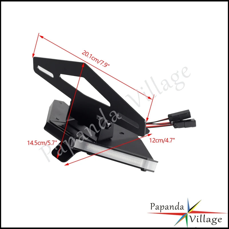 For Ducati Panigale Streetfighter V4 S R Rear Tail Tidy Bracket Fender Eliminator Kit LED Turn Signal Light License Plate Holder