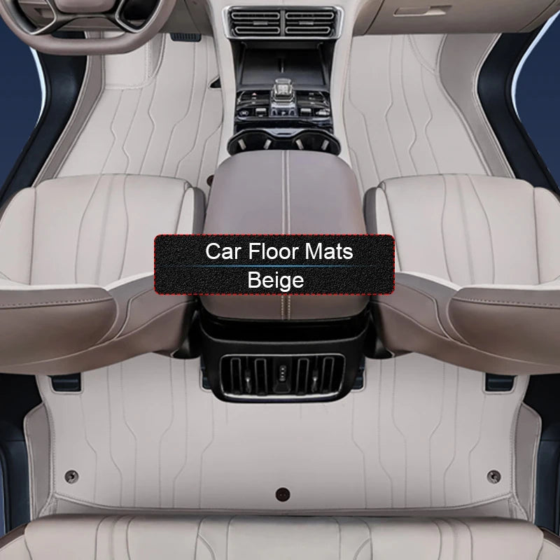 Custom Nappa Leather Car Foot Protect Mat For BYD SONG PLUS SEALION 6 SEAL U 2023-Present Luxury Waterproof Floor Pad Accessory