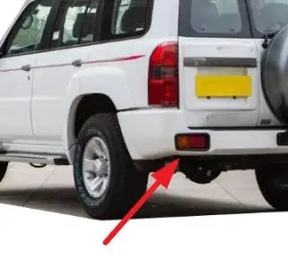 1 Piece Rear Bumper Lamp Cover for Nissan Patrol Y61 Rear Bumper Light Frame for Y61 Bumper Cover GDDT GDDT Lamp Cover