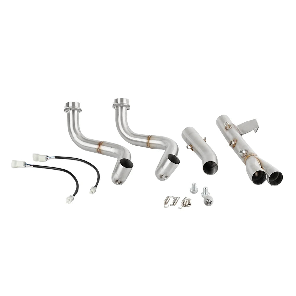 For Yamaha Tenere 700 2021 - 2025 XTZ 690 T7 Euro 5+ For Original Muffler Escape Motorcycle Exhaust Header Link Pipe Slip-on