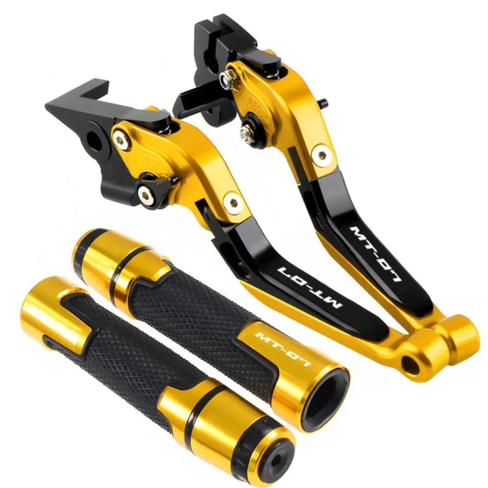 For Yamaha MT-07 FZ-07 MT 07 FZ07 MT07 FZ 07 2014-2025 Motorcycle CNC Adjustable Folding Extendable Brake Clutch Levers Handle