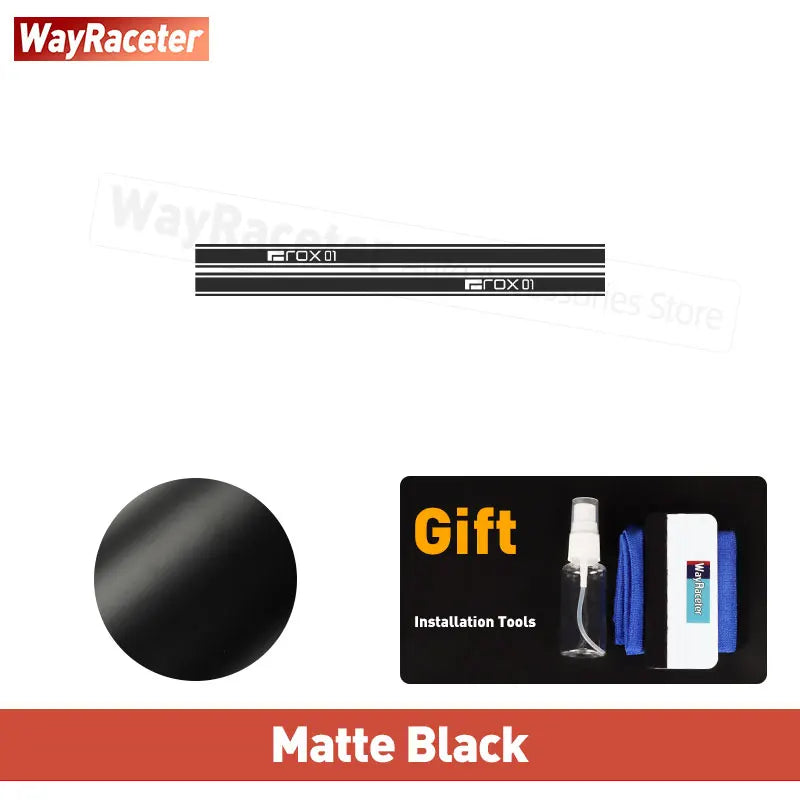 2 Pcs/Set Door Side Stripes Sticker Carbon Fiber Vinyl Decal For Polestones 01 ROX 01 2025 2026 2023 2024 Accessories