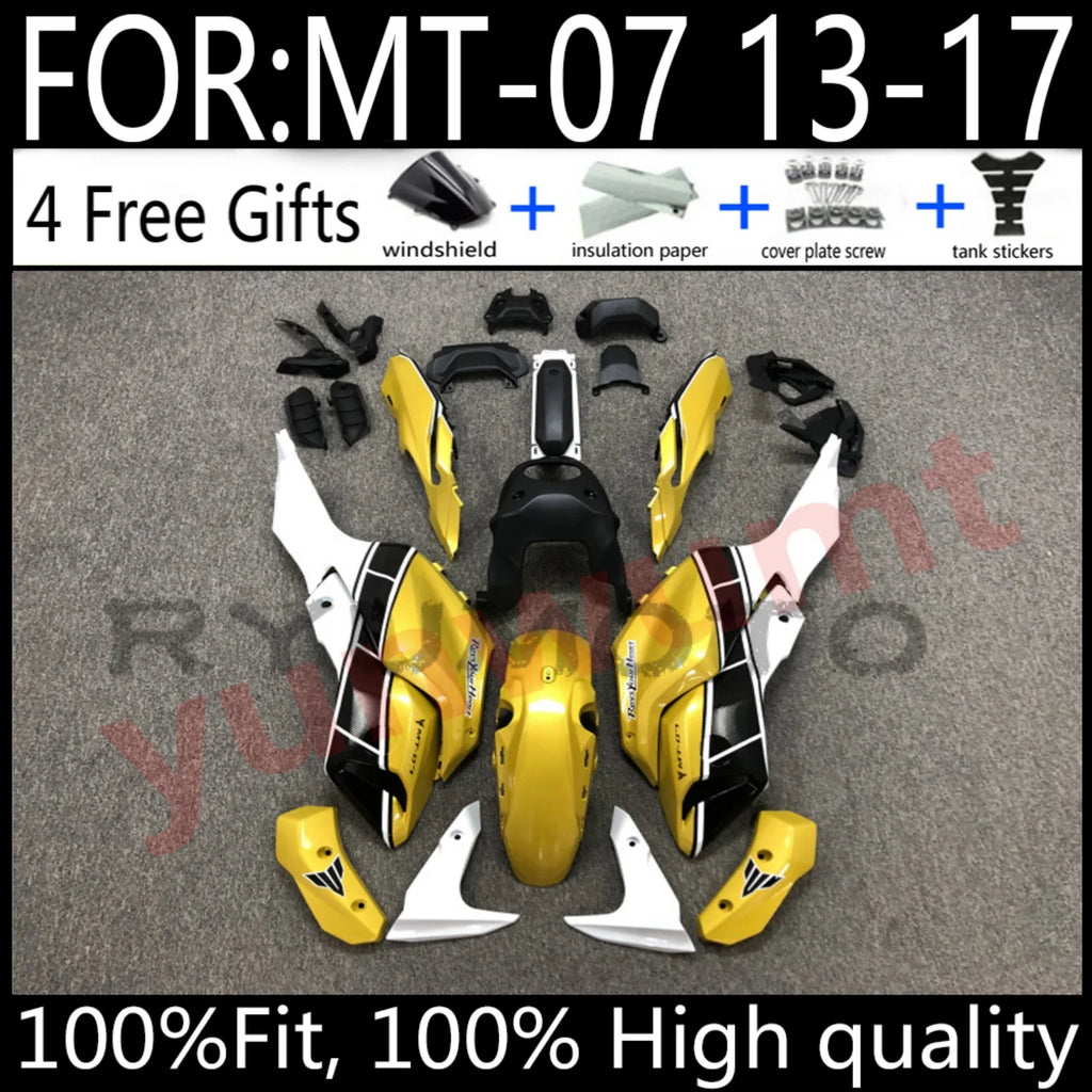 ABS Injection Full Fairing Body Kit Fit For 2012 - 2017 For Yamaha MT07 FZ07 MT-07 Set MT 07 FZ 07 2013 2014 2015 2016 fairings